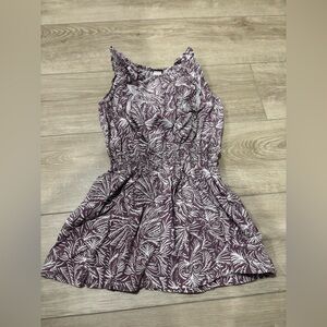 Purple and White Floral dress